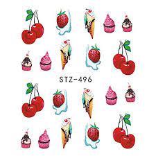 Desert Ice cream Cupcakes Nail Decal