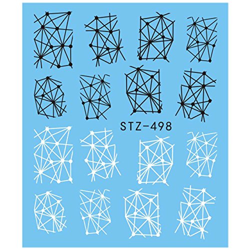 Geometric Lines Abstract Lace Nail Decal