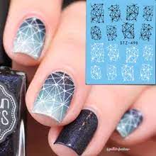 Geometric Lines Abstract Lace Nail Decal
