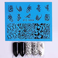 Butterfly Flower Lace Nail Decal