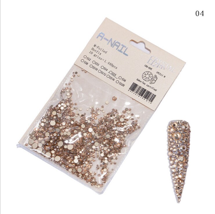 1720pcs Flat Bottom Rhinestone Nail Art SR43