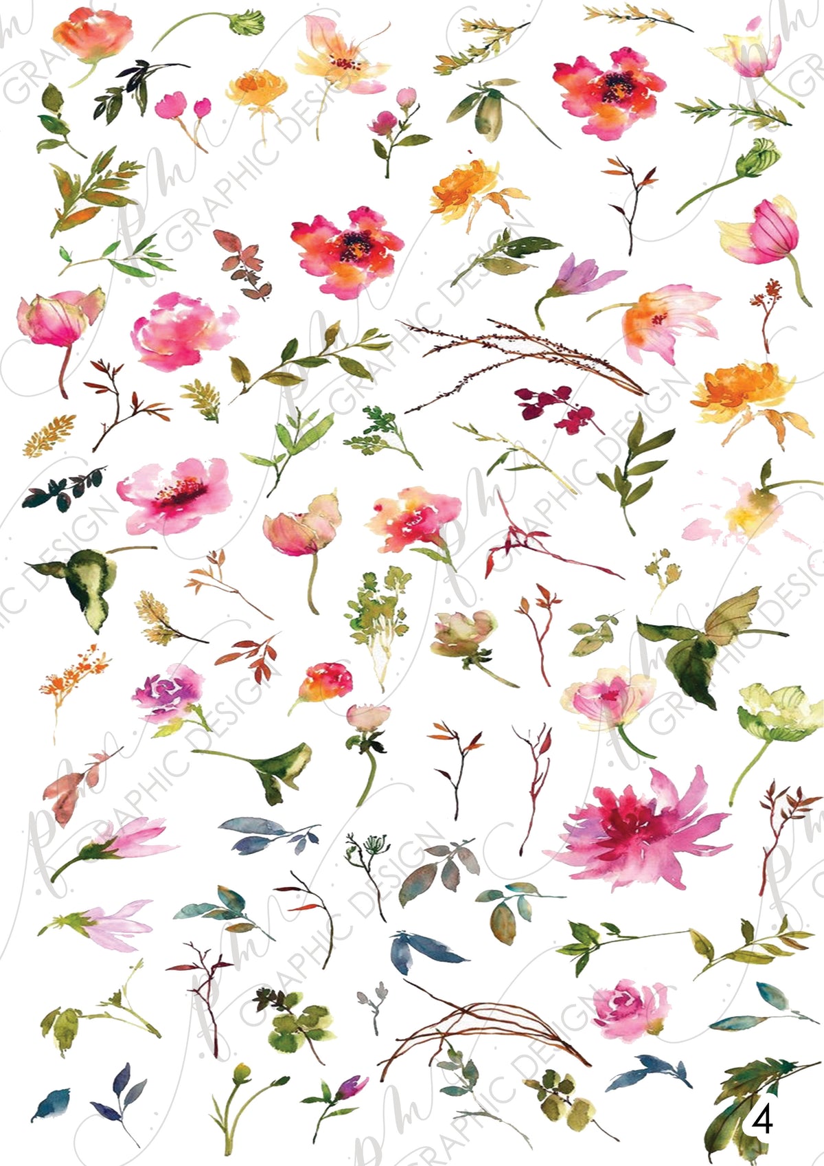Nail decal PM04