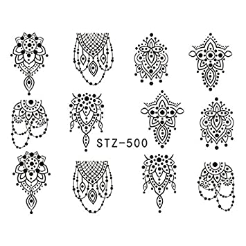 Geometric Lines Abstract Lace Nail Decal