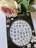 Words Text Letter Nail Sticker