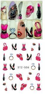 Lips Jewellery Lipstick Nail Decal