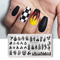Flames Born Pretty Plastic Stamping Plate BPXL012