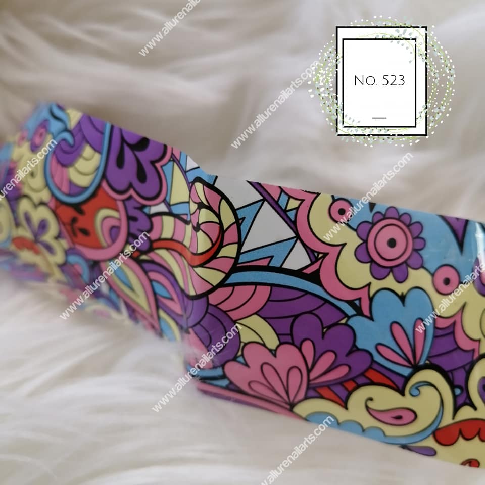 Paisley Foil Nail Transfer