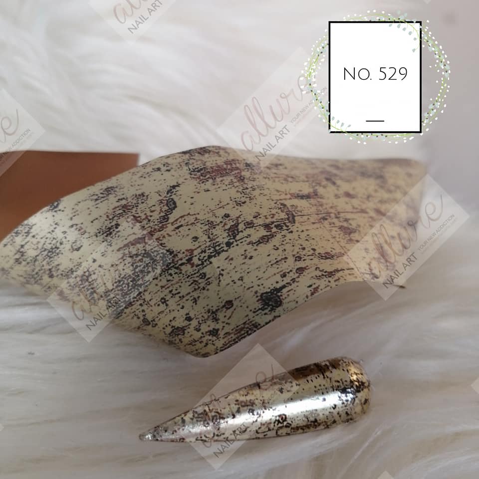 Antique Foil Nail Transfer