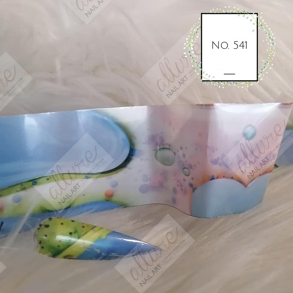 Marble Foil Nail Transfer
