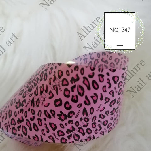 Animal Print Foil Nail Transfer