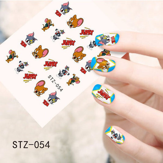 Tom Jerry Cat Mouse Nail Decal