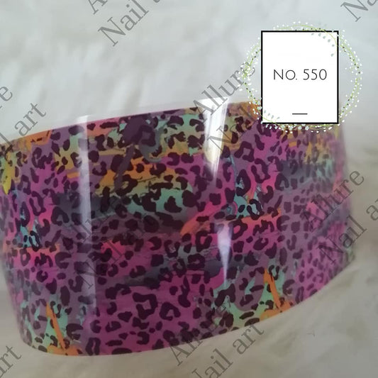 Animal Print Foil Nail Transfer