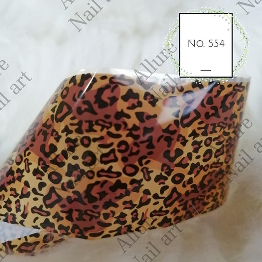 Animal Print Foil Nail Transfer