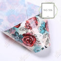 Floral Print Foil Nail Transfer