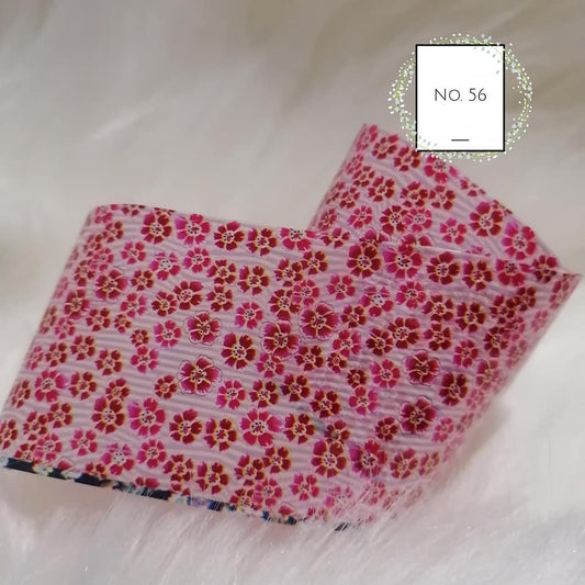 Floral Foil Nail Transfer
