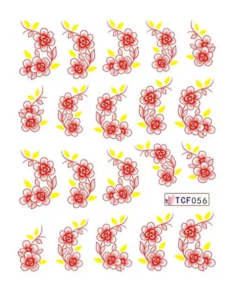 Flower Nail Decal