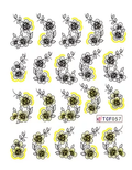 Flower Nail Decal