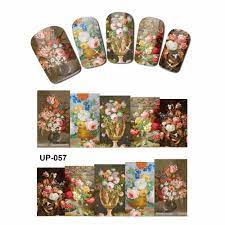 Floral Flower Oil Painting Nail Decal