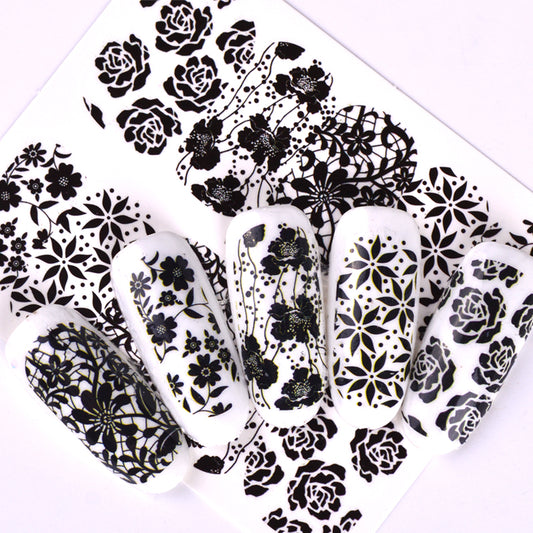 Flower Nail Decal