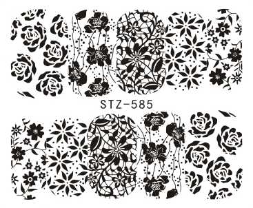 Flower Nail Decal