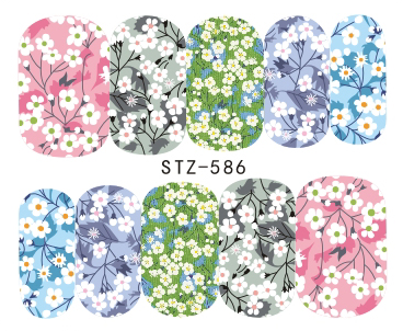 Flower Nail Decal