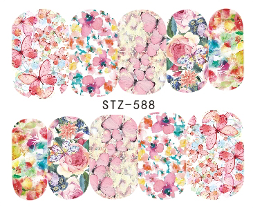 Flower Nail Decal