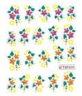 Flower Nail Decal