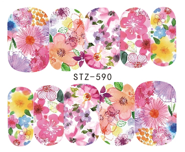 Flower Nail Decal