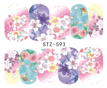 Flower Nail Decal