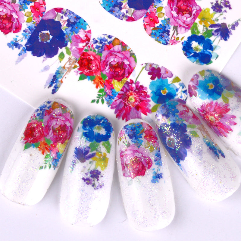 Flower Nail Decal