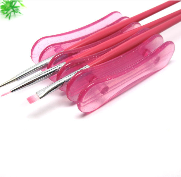 Nail Art Design Craft Acrylic UV Gel Brush Pen Rest Plastic Holder