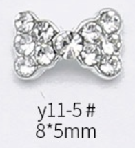 Bow Crown Rhinestones Charms Nail Art Decoration