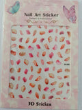 Flower Leaves Nail Art Sticker