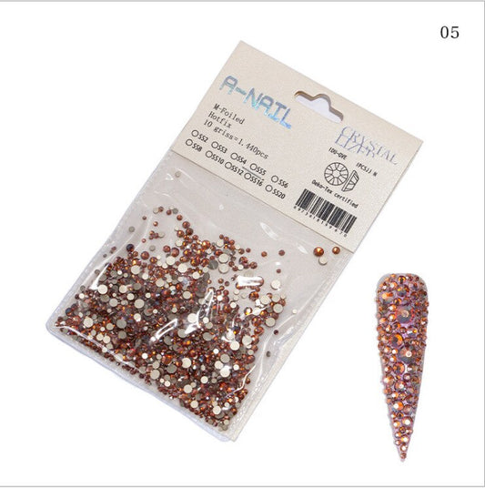 1720pcs Flat Bottom Rhinestone Nail Art