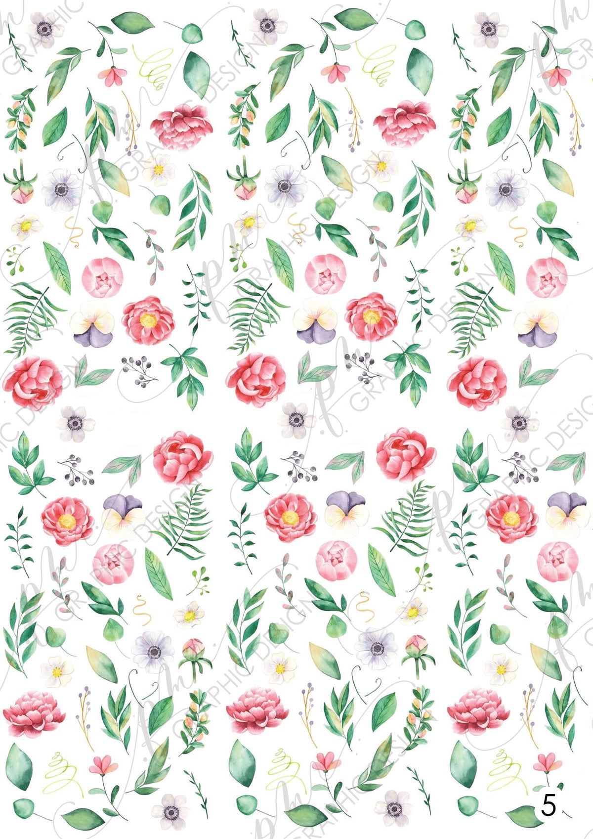 Nail decal PM05