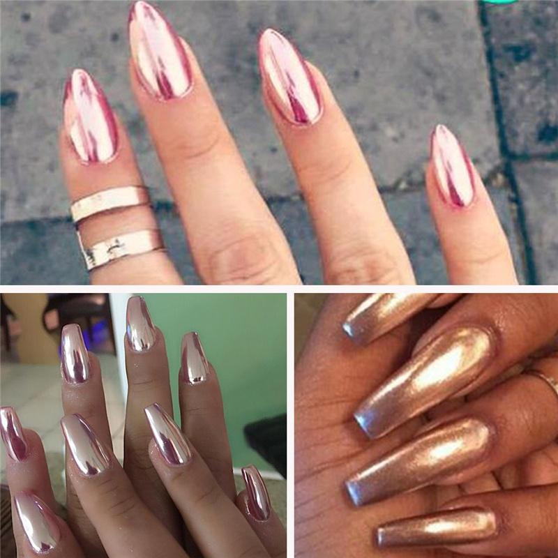Champagne Chrome Nail Powder