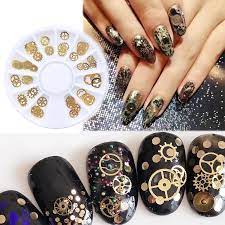 Alloy Steam Punk Nail Wheel Tray