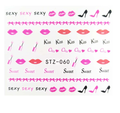 Lips Words Lipstick Nail Decal