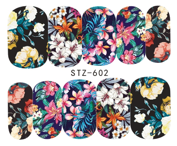 Flower Nail Decal