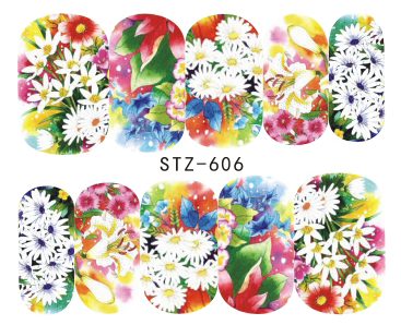 Flower Nail Decal