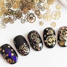 Alloy Steam Punk Nail Wheel Tray