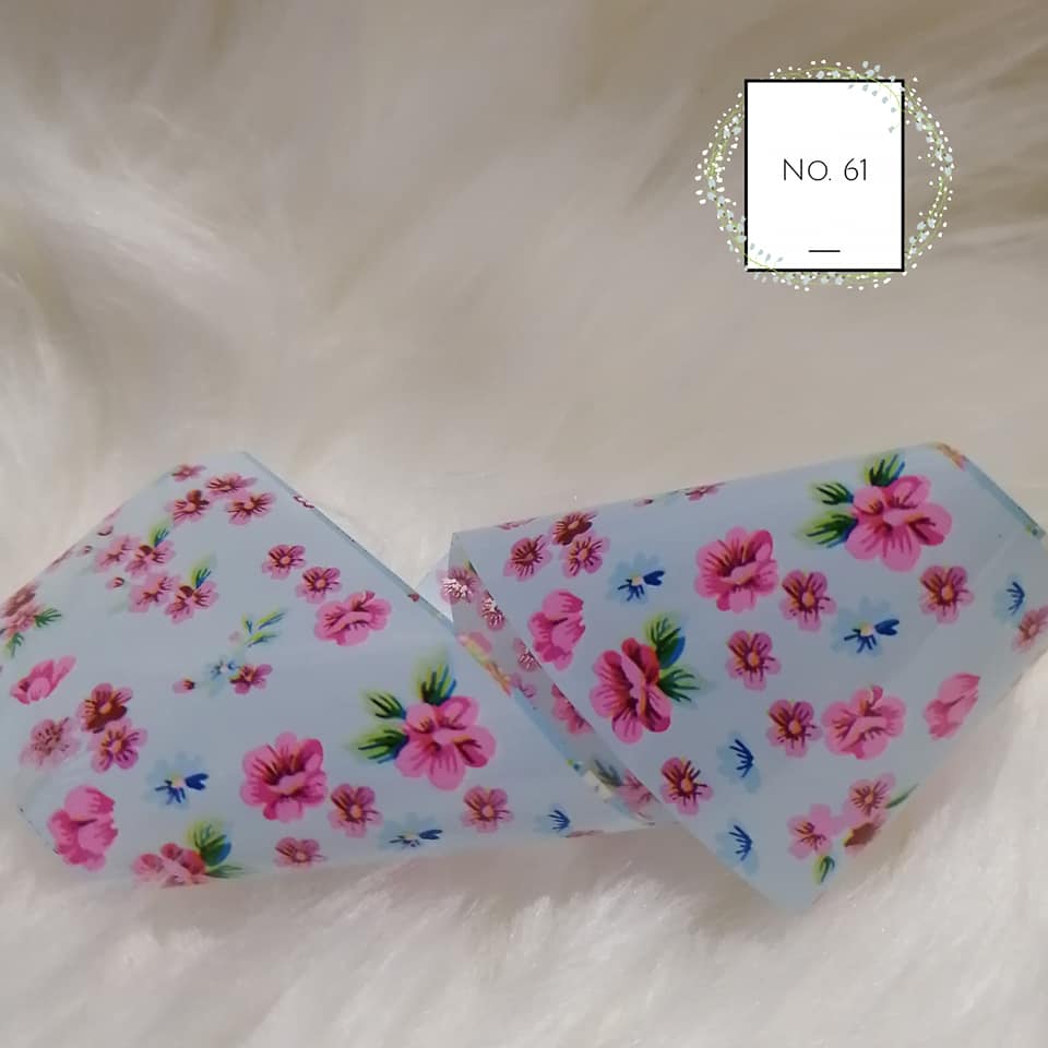Floral Foil Nail Transfer