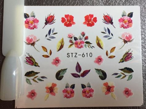 Flower Nail Decal