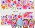 Flower Nail Decal