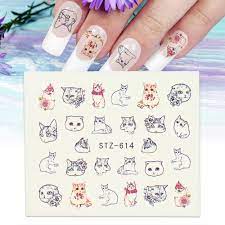 Cat Nail Decal