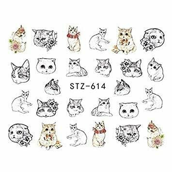 Cat Nail Decal