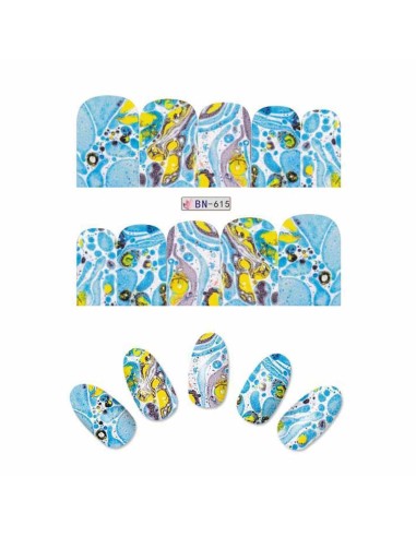 Marble Nail Art Decal BN615
