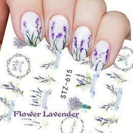 Lavender Nail Decal