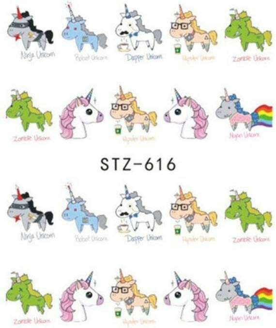 Unicorn Nail Decal
