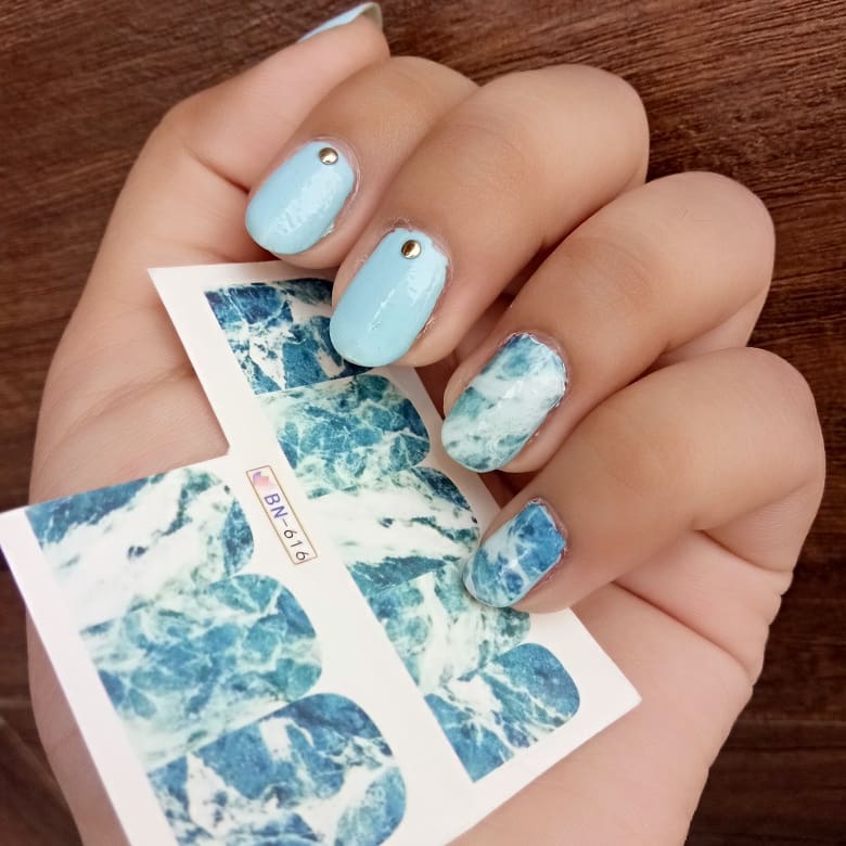 Marble Nail Art Decal BN616